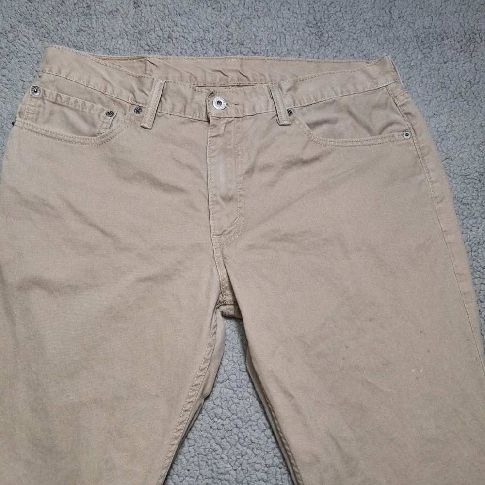 Levi's 511 Slim Fit Pants Mens W35 L30.5 Tan Khaki Cotton